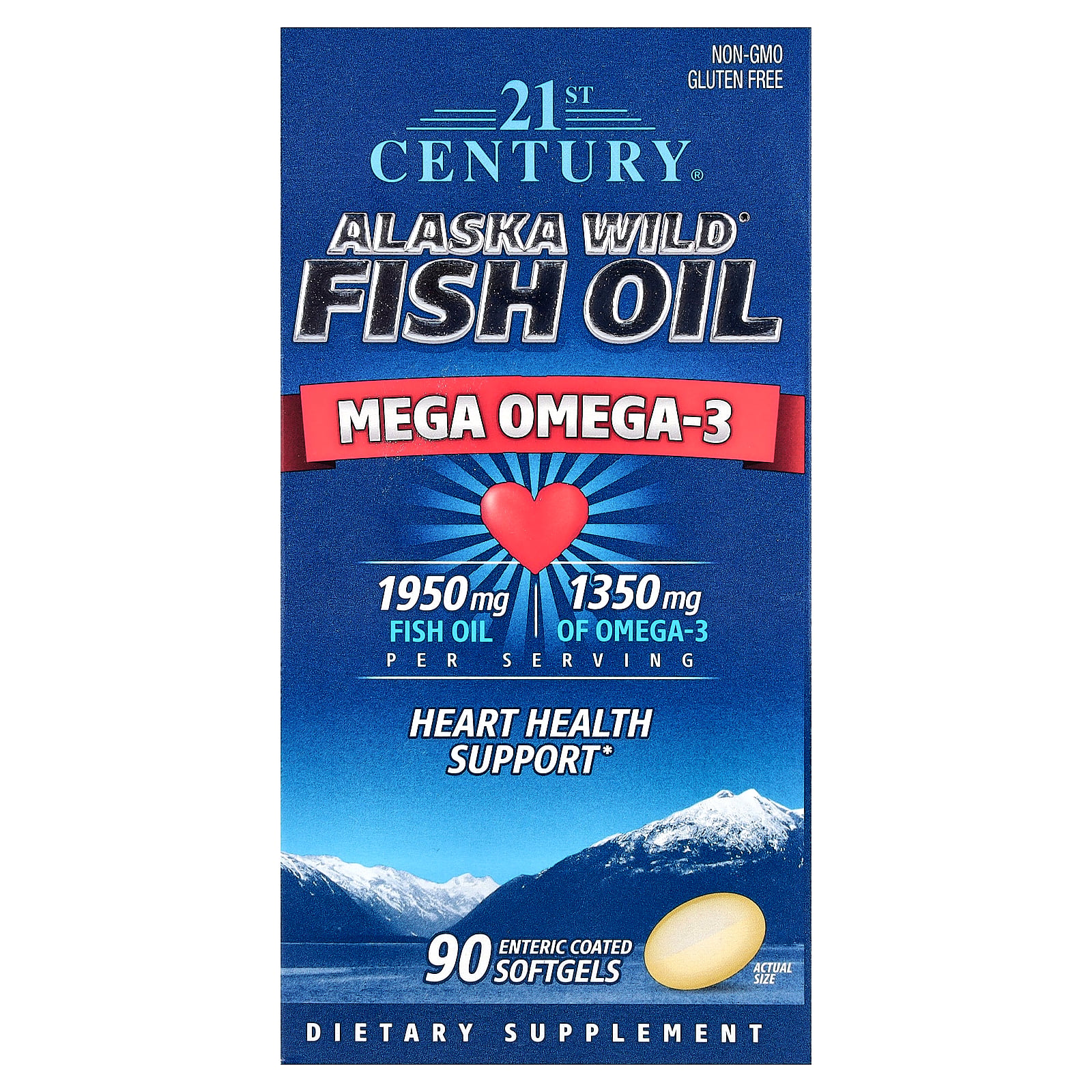 21st Century Alaska Wild Fish Oil Softgels 90 Each