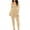 Skin Color, variant on Elippeo Women Long Sleeve Bodycon Jumpsuits Square Neck Knitted Ribbed Rompers Workout Yoga One-Piece Bodysuit