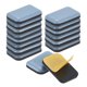 thumbnail image 1 of Uxcell 16-Pack Deslizadores de Muebles, 1.3 x 1" Almohadilla de PTFE Autoadhesiva para Deslizadores de Sillas/ Electrodomésticos de Cocina, Protectores de Suelo [Gris], 1 of 1