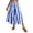 Blue, variant on CHENge Womens Summer Striped Maxi Skirts A-Line Elastic Waist Flowy Skirt 2026 Loose Fit Beach Vacation Skirt Outfits