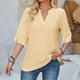 thumbnail image 1 of KIHOUT Blusa de manga corta con cuello redondo y estampado de moda de verano para mujer, camisetas divertidas, blusas para mujer, liquidación, 1 of 5