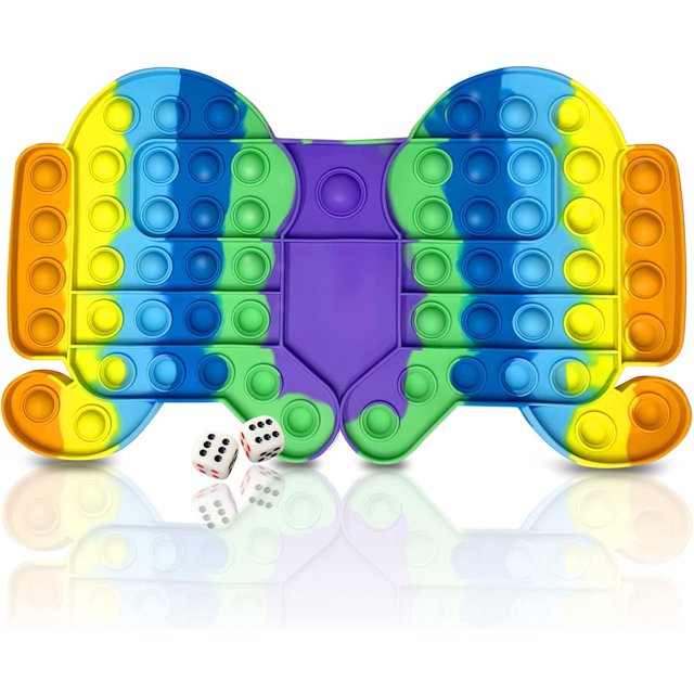 Juego de mesa HUOGUO Rainbow Chess con Pop Fidget Toy, tamaño grande