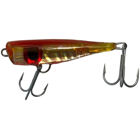 Kaku Small Popper Lure, Black and Green