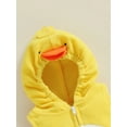 thumbnail image 6 of Newborn Infant Baby Girls Casual Hooded Romper 6M 12M 18M 24M Sleeveless Zip Up Animal Chick Romper Jumpsuit with Striped Socks, 6 of 9