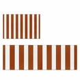 thumbnail image 2 of Burnt Orange Stripe 2 Pieces Non-Slip Kitchen Mat Set Farmhouse Striped Abstract Art Soft Door Mat with Rubber Backing,Dirtproof Rugs for Entrance Doorway 19.7x31.5in+19.7x63in, 2 of 9