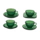 thumbnail image 5 of Juego de 4 tazas de té en miniatura para casa de muñecas, escala 1/6, para decoración de casa de juegos. Verde, 5 of 9