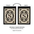 thumbnail image 4 of Evergreen Flag Cambridge Chic Letter S Monogram Applique Garden Flag - 12.5" Wide x 18" High, 4 of 5