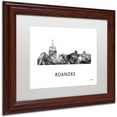 thumbnail image 2 of Trademark Fine Art 'Roanoke Virginia Skyline WB-BW' Canvas Art by Marlene Watson, White Matte, Wood Frame, 2 of 4