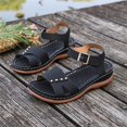 thumbnail image 5 of Willtoo Flat Sandals for Women Dressy: Comfortable Flats Sandals Women Open Toe Ankle Strap Walking Shoes Summer, 5 of 6