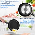 thumbnail image 4 of SereneLife 15 Piece Pots and Pans Non Stick Kitchenware Cookware Set, Black, 4 of 7