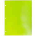 thumbnail image 5 of JAM Paper Glossy 3 Hole Punch Folders, Lime Green, 100/Pack, 5 of 5