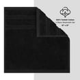 thumbnail image 4 of American Soft Linen Luxury 4 Piece Washcloth Set, 100% Cotton Turkish Washrags and Washcloths, Black, 4 of 6