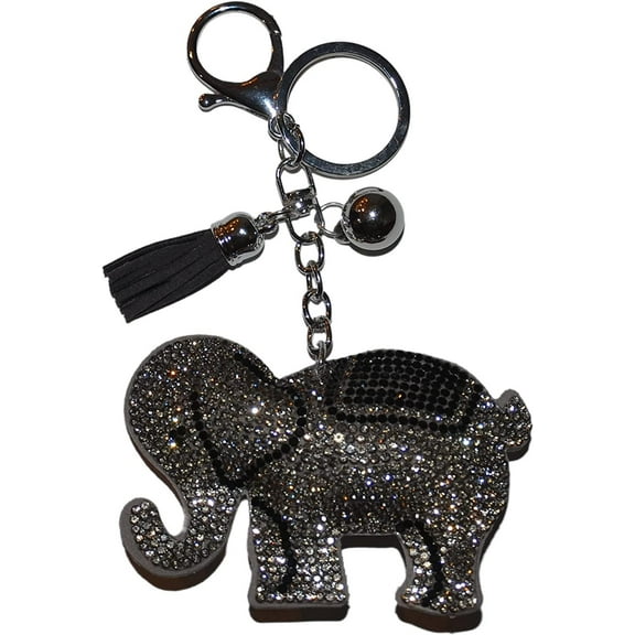 Popfizzy Rhinestone Keychain for Women and Girls, Bling Purse Charm, Backpack Key Fob, Crystal Bag Charms, Cute Keyrings