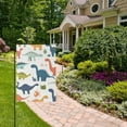 thumbnail image 2 of Yayeee Garden Flag 12" x 18" Double Sided Outdoor Yard Lawn Holiday Decorations, Dinosaur Pattern, 2 of 6
