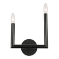 thumbnail image 1 of Dainolite Nora 2-Light 120W Applique en Métal Incandescent Noir Mat, 1 of 1