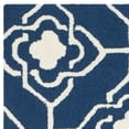 thumbnail image 4 of SAFAVIEH Four Seasons Delbert Trellis Polyester Runner Rug, Navy/Ivory, 2'3" x 8', 4 of 6