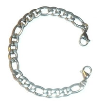 Hidden Hollow Beads 7" Stainless Steel STRONG Men's, Women's, Unisex Medical Alert ID Interchangeable Replacement Bracelet