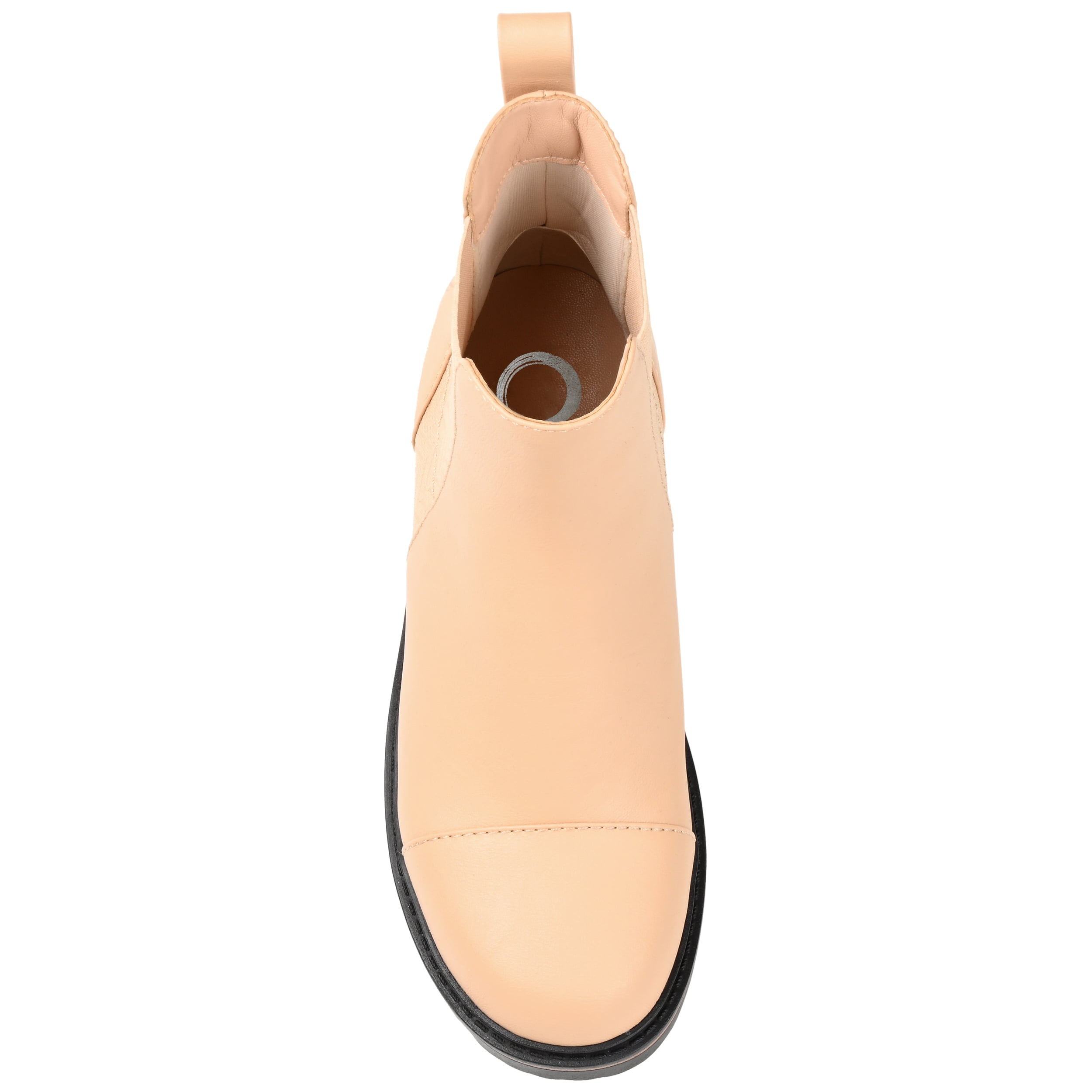 Journee Womens Mirette Pull On Stacked Heel Booties
