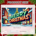 thumbnail image 2 of Snowman Design Merry Christmas Holiday Banner for Winter Celebration Home Decor Christmas Party Indoor Decoration, 2 of 9