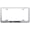Brushed Chrome, variant on Ford Laser Etched Logo Stainless Steel Wide Body License Plate Frame (Chrome)
