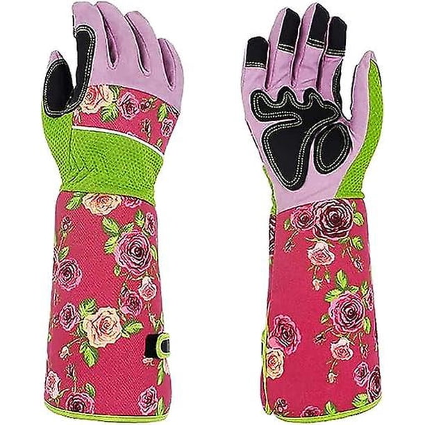 Guantes de jardinería de cuero resistente para hombres y mujeres