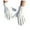 White, variant on Dyfzdhu Men Women Winter Thick Warm Cold Knitted Solid Color Velvet Gloves Black