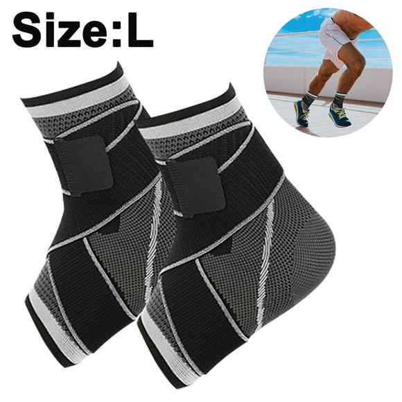 Sports Ankle Support, Adjustable Ankle Brace for Women and Men, Stabilize Ligaments, Eases Swelling and Sprained Ankle, Breathable Compression,