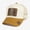 Beige, variant on Tractor American Flag Leather Patch Trucker Hat Breathable Adjustable Mesh Back Cap for Men Outdoor Work and Casual Wear Gray
