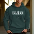 thumbnail image 3 of Men's 330g 100% Cotton  Casual Pullover Drawstring Hoodie With Pocket-odometer pattern, 3 of 15