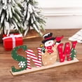 thumbnail image 4 of Matoen Christmas Table Signs Decorations Wooden Centerpiece Tabletop Santa Claus Wood Desktop Decor for Kitchen Home Xmas Holiday Party Supplies, 4 of 5