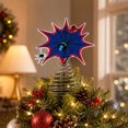 thumbnail image 4 of Comic Style Superhero Web Spiral Christmas Tree Topper with Spring Base and Action Graphic for Holiday Decor, 4 of 9