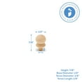 thumbnail image 2 of Small Wood Finials with Tenon, 7/8 inch, Pack of 50 Wooden Finials for Crafting, DIY Décor, and Wooden Finial Crafts, by Woodpeckers, 2 of 7