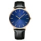 thumbnail image 2 of Reloj de cuarzo para hombre, relojes para hombre, reloj fino de moda para hombre, correa de cuero fina, reloj de cuarzo de acero inoxidable A, 2 of 3