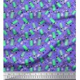 thumbnail image 1 of Soimoi Crepe Silk Fabric Heart & Lighter Men Printed Craft Fabric by The Yard 42 Inch Wide, 1 of 3