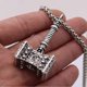 thumbnail image 2 of Símbolo de Odín del martillo de Thor vikingo nórdico Guerrero eslavo Noruega Valknut Collar para hombre Joyería vikinga escandinava - Cadena de cuero de bronce - Código de producto 4 Cadena de cuero d, 2 of 4