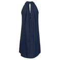 thumbnail image 6 of Womens Wedding Guest Dresses Summer Sleeveless Holiday Irregular Beach Party Dress Blue XL, 6 of 8
