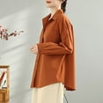 thumbnail image 6 of Sakmal Barn Coat Plus Size Orange Cotton Jacket Women Fall Clothes L, 6 of 8