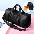thumbnail image 6 of Gym Duffle Bag Large Capacity with Shoe Compartment, Waterproof Travel Sports Bag with Trolley Sleeve and Wet Dry Pocket for Workout, 6 of 6