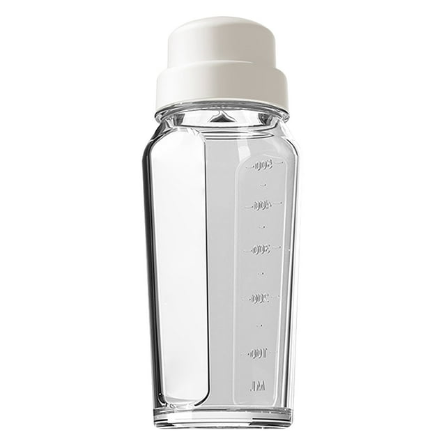 Tyeign Kitchen Cups Clearance! Glass, Square Glass Milk Bottle with a Silicone Dispenser Cap Glass Juice Bottles with Airtight Screw Lid Drinking Bottles with Capacity Marks