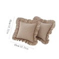 thumbnail image 3 of 2 Pack Gingham Throw Pillow Covers Decorative Ruffle Square Pillow Covers for Couch Farmhouse Pillow Covers for Living Room Bedroom Home Decor, 3 of 6