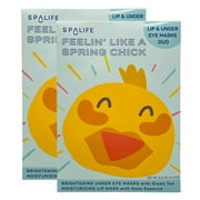 SpaLife Feelin Like A Spring Chick Lip  Under Eye Masks Duo (2 Pack)