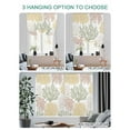 thumbnail image 4 of Sage Green Coastal Tie Up Curtains for Windows 63 Inch Length Balloon Curtains Kitchen Adjustable Balloon Window Shade Coral Ocean Marine Modern Sea Tie Up Valance Bathroom Curtain Window 52"x63", 4 of 6