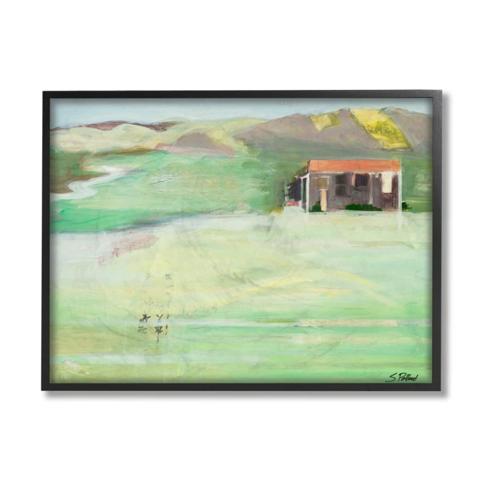 Stupell Industries Summer Cottage Abstract Mountain Landscape Design by Third and Wall