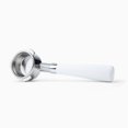 thumbnail image 2 of Crema Coffee Products | 54mm Bottomless Portafilter | Matte White, 2 of 6