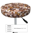 thumbnail image 4 of Kdxio Sunflowers Print Stool Covers Round,Stretch Round Bar Stool Covers Washable Bar Stool Cushion Slipcover for 12-15 Inch Chair, 4 of 7