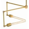 thumbnail image 4 of Meyda 175682 32 in. Pronograde Semi-Flushmount, Satin Brass, 4 of 7
