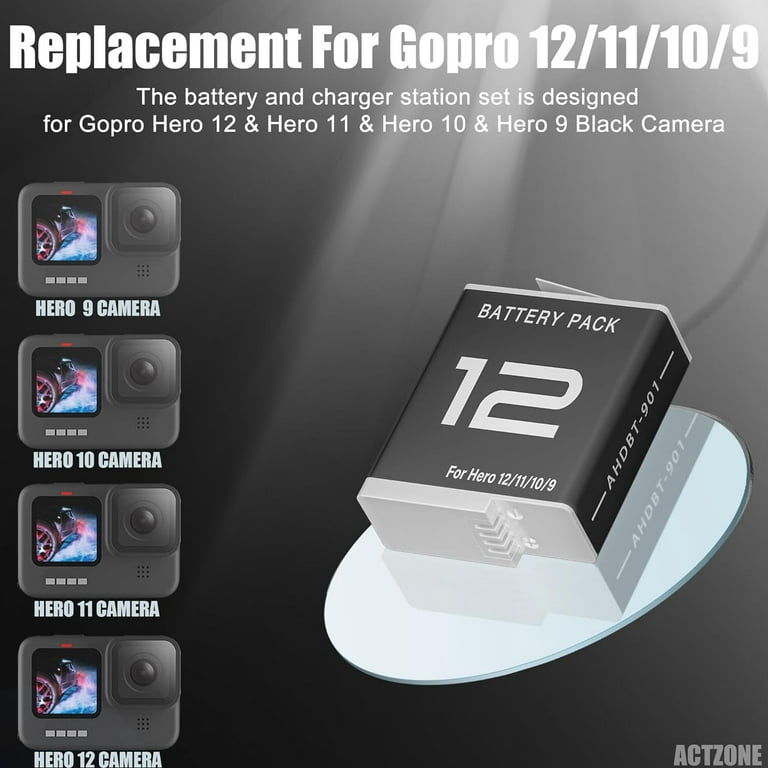GoPro Enduro Rechargeable Battery for Hero 9 & 10 & 11 & 12 Black