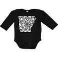 thumbnail image 3 of Inktastic Arkansas Silhouette Mandala Boys or Girls Long Sleeve Baby Bodysuit, 3 of 5