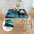 thumbnail image 2 of WYYP City Skyline Bridge Night Square Tablecloth Full Width Single-Sided Printing 100% Polyester Fiber 52*52, 2 of 8