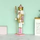 thumbnail image 3 of Navidad madera rosa rey Cascanueces soldado ornamento coleccionable para muñeca, 3 of 5